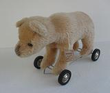 Grisly - Fawn Polar Bear on wheels. Made in Germany.