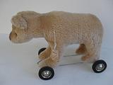 Grisly - Fawn Polar Bear on wheels. Made in Germany.